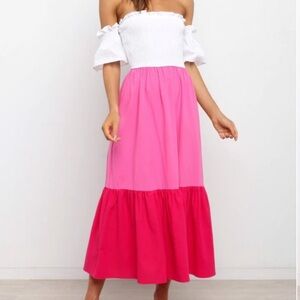 Petal & Pup XS Off The Shoulder Midi Dress